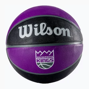 Piłka do koszykówki Wilson NBA Team Tribute Sacramento Kings violet rozmiar 7 - Koszykówka - miniaturka - grafika 1