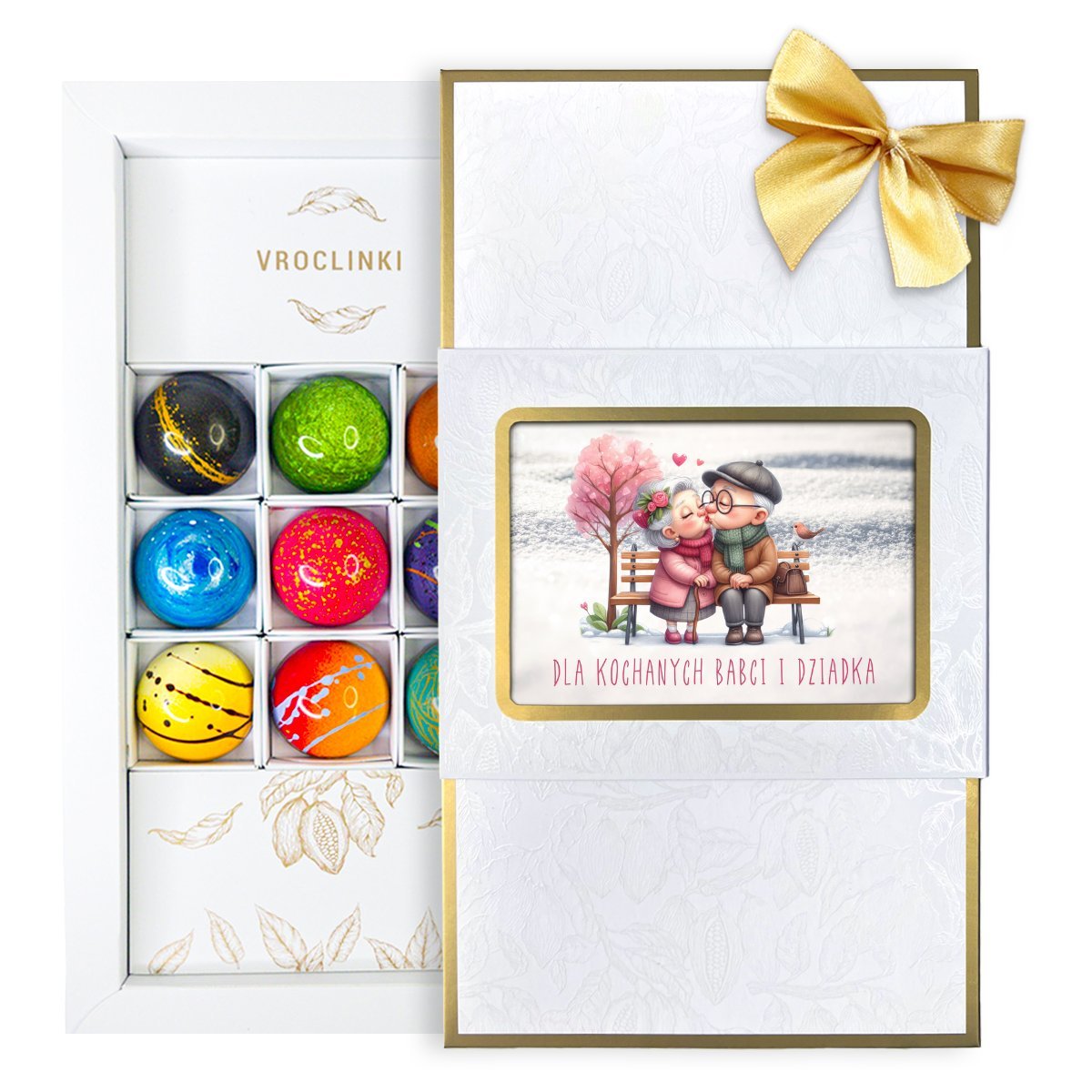 Bombonierka - Dzień Babci i Dziadka – Zestaw 9 Pralin