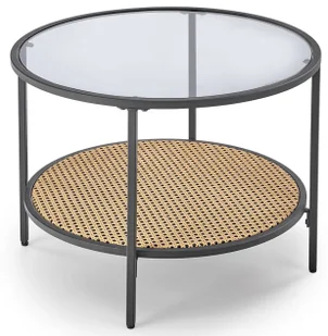 Szklana okrągła ława do salonu H4-S88 - Ławy i stoliki kawowe Szklana okrągła ława do salonu H4-S88 - Ławy i stoliki kawowe - miniaturka - grafika 1