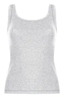 Biustonosze - Hunkemöller Singlet Tank Top Bawełna Szary - miniaturka - grafika 1