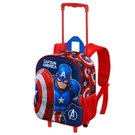 Figurki dla dzieci - Karactermania - Plecak 3D Captain America Patriot 34cm Stanowisko Szkolne - miniaturka - grafika 1