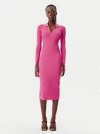 Sukienki - Patrizia Pepe Sukienka dzianinowa 8A1491/K078-R846 Różowy Slim Fit - miniaturka - grafika 1