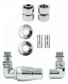 Zawory i kraniki - Zawór termostatyczny trójosiowy Vision chrom lewy GW1/2 All in One - miniaturka - grafika 1