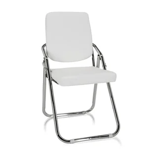 Krzesło składane ESTO Biały hjh OFFICE - Krzesła Krzesło składane ESTO Biały hjh OFFICE - Krzesła - miniaturka - grafika 1