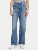 Spodnie damskie - Tommy Hilfiger Jeansy WW0WW50621 Niebieski Loose Fit - miniaturka - grafika 1