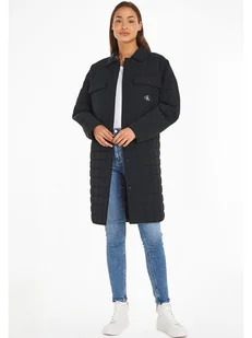 Calvin Klein Płaszcz pikowany w kolorze czarnym - Kurtki damskie - miniaturka - grafika 1
