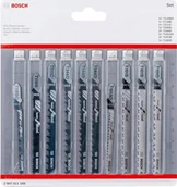 Brzeszczoty - Bosch Set of jigsaw blades BOSCH, for wood, 10 pcs. - miniaturka - grafika 1