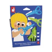 Szkolne artykuły papiernicze - Janod Pierwsze nożyczki kreatywne do wycinania wzorów 3 szt. - miniaturka - grafika 1