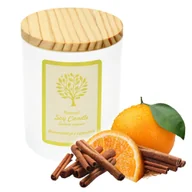 Świece - Świeca w słoiczku, sojowa. Zapach pomarańczy i cynamonu. - miniaturka - grafika 1