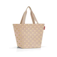 Torebki damskie - Torba SHOPPER M, metallic dots coffee, Reisenthel - miniaturka - grafika 1