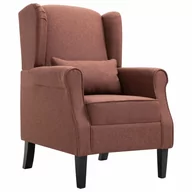 Fotele - Fotel brązowy VIDAXL, brązowy, 68x73x101 cm - miniaturka - grafika 1