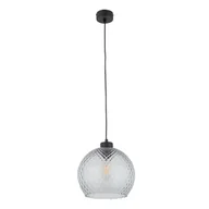 Lampy sufitowe - Lampa wisząca z kloszem imitującym kryształ TK 4626 z serii DEVON - miniaturka - grafika 1