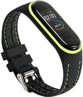 Akcesoria do smartwatchy - Pasek Beline Sport do Xiaomi Mi Band 3/4 Czarno-limonkowy (5905359814269) - miniaturka - grafika 1