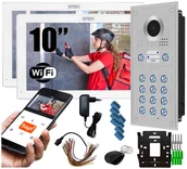 Wideodomofony - Wideodomofon dwurodzinny dwużyłowy 5TECH Virgo(W)10" stacja 82222-2 KOD CZYTNIK KART - miniaturka - grafika 1