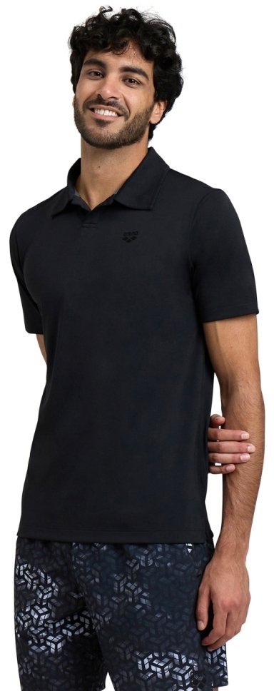 Arena ARENA KOSZULKA MĘSKA POLOSHIRT BLACK 006400560 M