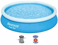 Baseny ogrodowe - Basen Ogrodowy Rozporowy 366x76cm Bestway + Pompa 57274 - miniaturka - grafika 1