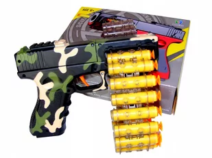 BEZPIECZNY PISTOLET NA STRZAŁKI PIANKOWE PISTOLETY STRZELANIE GLOCK - Zabawki militarne - miniaturka - grafika 1