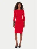 Sukienki - Rinascimento Sukienka koktajlowa CFC0126154003 Czerwony Slim Fit - miniaturka - grafika 1