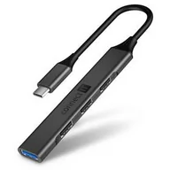 Huby USB - Hub USB Connect IT USB-C (1xUSB-A 3.0, 3xUSB-A 2.0) (CHU-5050-AN) Szary - miniaturka - grafika 1