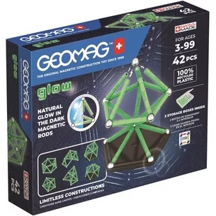 GeoMag Klocki magnetyczne Glow Recycled 42 elementy 5_814320 - Klocki - miniaturka - grafika 1