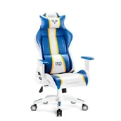 Fotele gamingowe - Diablo Chairs X-One 2.0 Normal Size biało-niebieski 28,87 zł - miniaturka - grafika 1