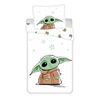 Pościel dla dzieci - Bawełniana dziecięca pościel jednoosobowa 140x200 cm Star Wars Baby Yoda – Jerry Fabrics - miniaturka - grafika 1