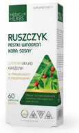 Serce i układ krążenia - Ruszczyk Pestki winogron Kora sosny 60 kapsułek 500 mg MEDICA HERBS - miniaturka - grafika 1