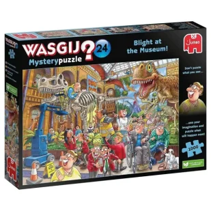 Puzzle Wasgij 1000 elementów. Afera w muzeum - TM Toys - Puzzle - miniaturka - grafika 1