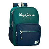 Plecaki szkolne i tornistry - Pepe Jeans Ben Plecak szkolny Podwójna komora Zielony 30x40x12 cms Poliester 14,4L by Joumma Bags, Zielony, Podwójny plecak szkolny - miniaturka - grafika 1