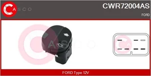 Przełącznik, podnośnik szyby Casco - Alternatory CWR72004AS - Akcesoria do układu elektrycznego - miniaturka - grafika 1