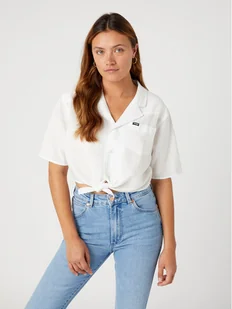 Wrangler Koszula Resort W5Q4LOW02 112332060 Biały Regular Fit - Koszule damskie - miniaturka - grafika 1