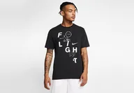 Koszulki męskie - Nike Flight Basketball Tee Black - miniaturka - grafika 1