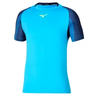 Koszulki sportowe męskie - Koszulka męska Mizuno  Release Shadow Tee Jet Blue XXL - miniaturka - grafika 1