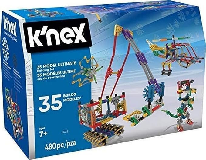 K'NEX 12418 ZESTAW KLOCKÓW 480 CZĘŚCI 7 LAT 151253 klocki konstrukcyjne