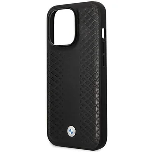 Etui BMW BMHMP14X22RFGK iPhone 14 Pro Max 6,7" czarny/black Leather Diamond Pattern MagSafe - Etui i futerały do telefonów - miniaturka - grafika 6
