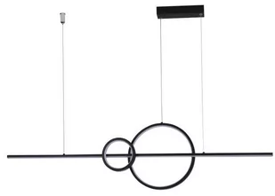 Lampa wisząca okręgi Sara AZ5259 LED 35W metalowa czarna - Lampy sufitowe - miniaturka - grafika 1