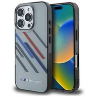 Etui i futerały do telefonów - BMW BMHCP16L23HTRAG iPhone 16 Pro 6.3" szary/grey hardcase Motosport IML Random Stripes - miniaturka - grafika 1