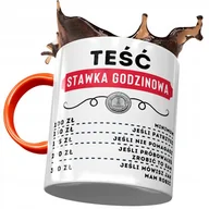 Kubki - Kubek Pomarańczowy dla Teścia Teściunia na Prezent z Nadrukiem ze Zdjęciem + Opakowanie na prezent (wzór 03) - miniaturka - grafika 1