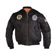 Odzież taktyczna i umundurowanie - Kurtka Dziecięca Bombera Mil-Tec FLIGHT BLACK MA1 - miniaturka - grafika 1