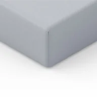 Prześcieradła - Spod Igły i Nitki Prześcieradło Jersey z gumką 180x200 cm szare - miniaturka - grafika 1