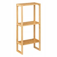 Szafki łazienkowe - Regał Łazienkowy na kosmetyki bambusowy 20 cm - miniaturka - grafika 1