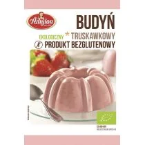 AMYLON (budynie, galaretki,kisiele,cukry, skrobie Budyń truskawkowy (bezglutenowy) BIO - Amylon - 40g BP-8594006667678 - Budyń - miniaturka - grafika 2