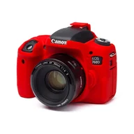 Akcesoria fotograficzne - EasyCover osłona gumowa dla Canon 760D czerwona - miniaturka - grafika 1