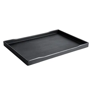 Verlo Taca ZEN z melaminy 30x22x2,3 cm czarna czarny - Tace i patery - miniaturka - grafika 1