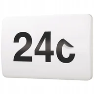 Lampy ścienne - Lampa z numerem domu z czujnikiem zmierzchu NUMOS 7W IP65 4000K - miniaturka - grafika 1