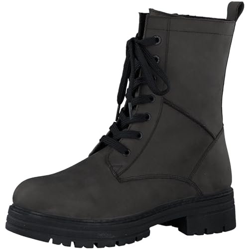 MARCO TOZZI Buty damskie Bootie Laced 2-25286-43 półdługie kozaki, Anthracite N C, 40 EU