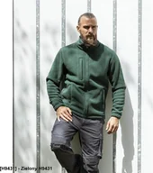 Bluzy męskie - Ardon 450 - bluza polarowa - Zielony H9431 L - miniaturka - grafika 1