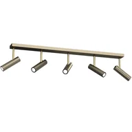 Lampy sufitowe - Szeroka, złota listwa sufitowa do salonu LX 264 z serii AXION - miniaturka - grafika 1