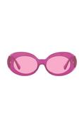 Okulary przeciwsłoneczne - Versace okulary przeciwsłoneczne damskie kolor różowy - miniaturka - grafika 1