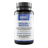 Witaminy i minerały - Human Protect Choline + Inositol 100vkaps. Cholina, Inozytol - miniaturka - grafika 1